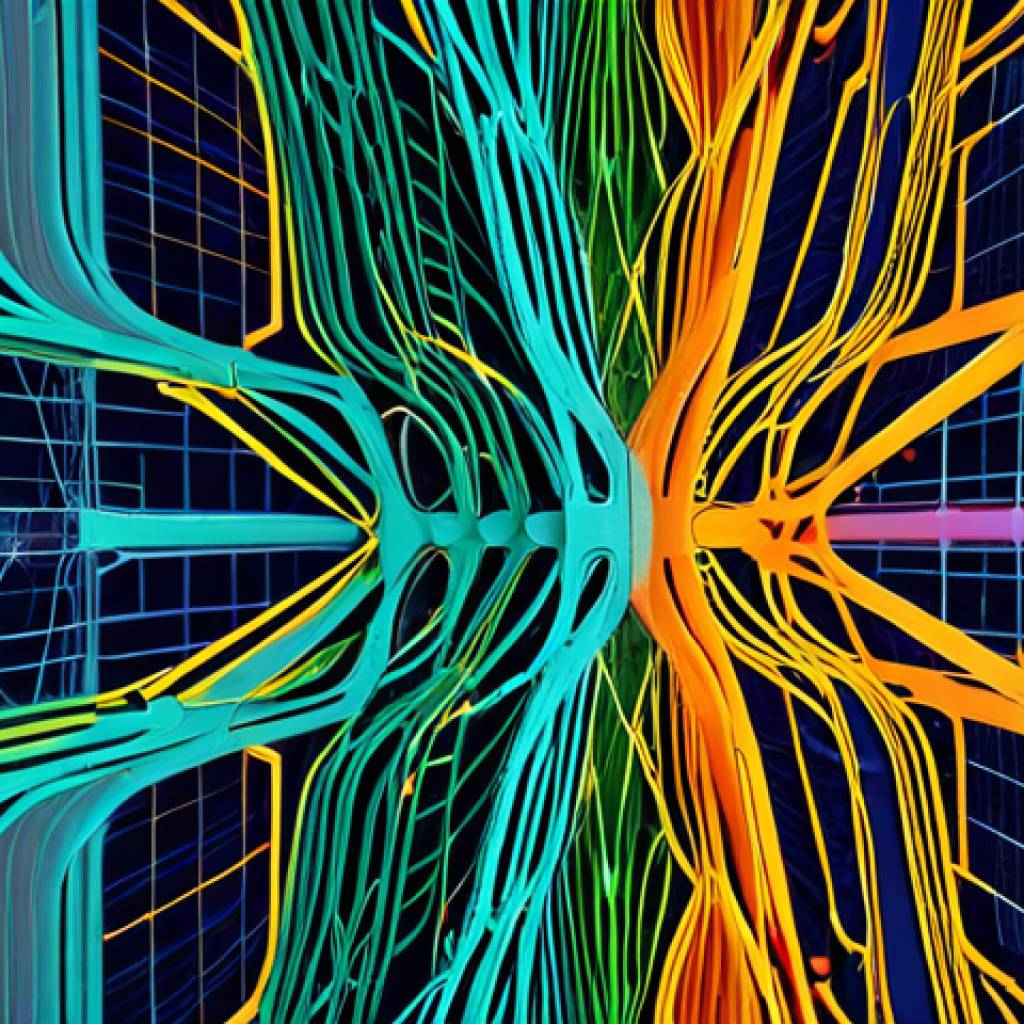 **

A vibrant, abstract depiction of a neural network architecture. Highlight key building blocks like convolutional and recurrent layers with distinct colors and textures. Show connections flowing dynamically, illustrating residual and dense connections acting as "highways" bypassing bottlenecks. Subtle sparsity patterns are visible, suggesting pruned connections. The background features parallel data streams, suggesting data parallelism. Dominant colors include deep blues and greens contrasted with vibrant oranges and yellows to represent data flow and optimization.

**