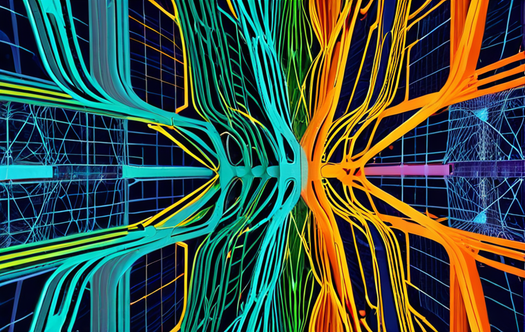 **
A vibrant, abstract depiction of a neural network architecture. Highlight key building blocks like convolutional and recurrent layers with distinct colors and textures. Show connections flowing dynamically, illustrating residual and dense connections acting as "highways" bypassing bottlenecks. Subtle sparsity patterns are visible, suggesting pruned connections. The background features parallel data streams, suggesting data parallelism. Dominant colors include deep blues and greens contrasted with vibrant oranges and yellows to represent data flow and optimization.
**