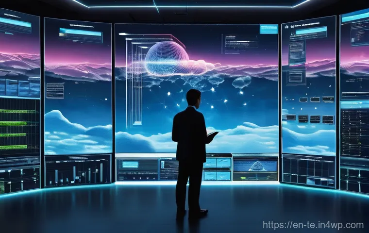 고성능 신경망 설계를 위한 자원 관리 - **Prompt for GPU Optimization:**
    "A vibrant, high-tech control room with large, transparent holo...