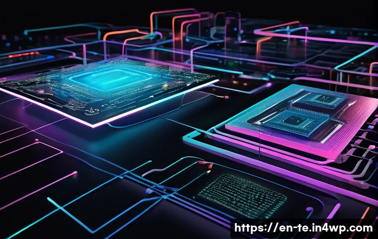 신경망 아키텍처 설계 및 구현 프로세스 - A highly detailed digital illustration of a modern neural network architecture displayed as a futuri...